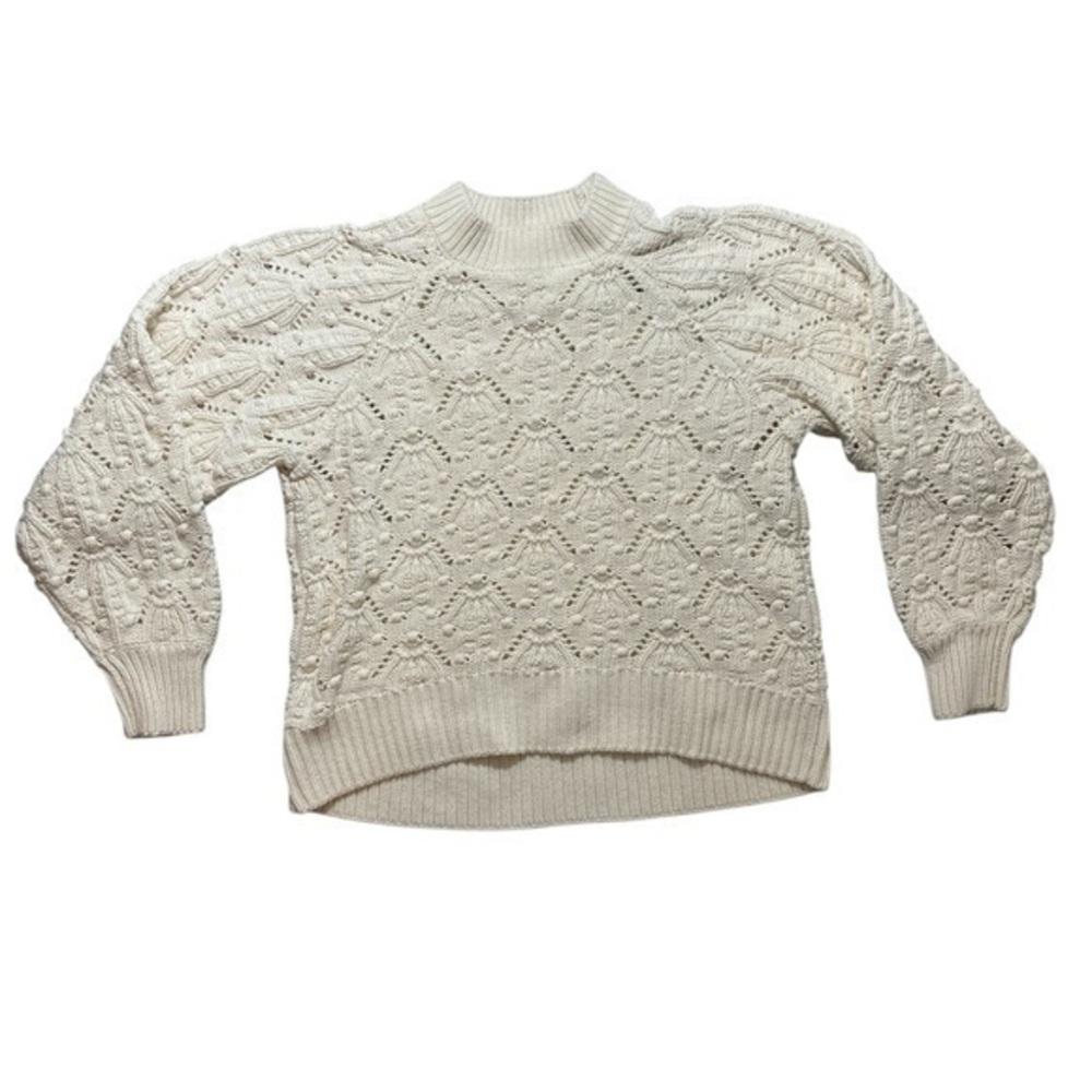 H&M Cream Color Turtleneck Chunky Turtleneck Sweater